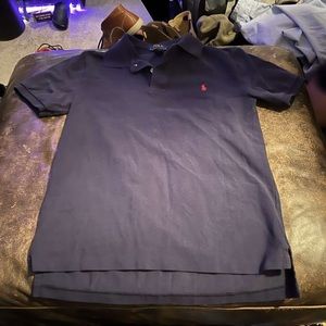 Boys navy polo